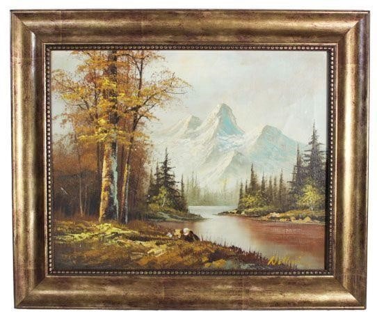 Landscape oil painting signed by William (1 of 2)