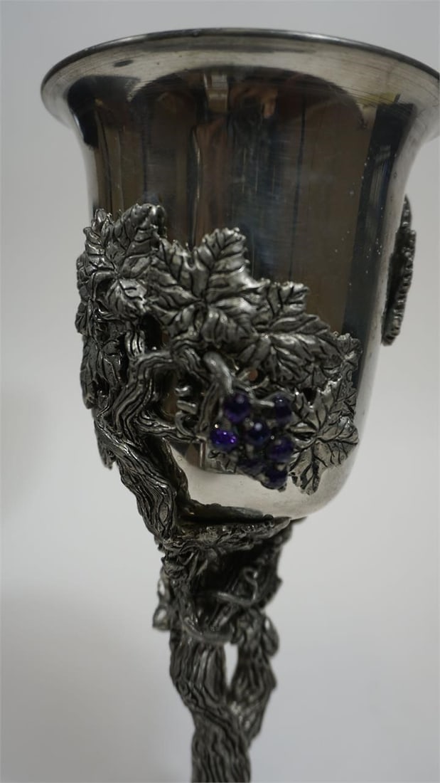 Fellowship Foundry Pewter Grapevine Goblet - 2