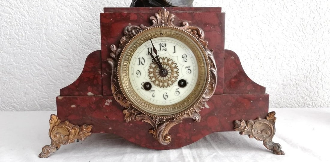 Auguste Moreau Bronze-Toned Figural Clock - 20