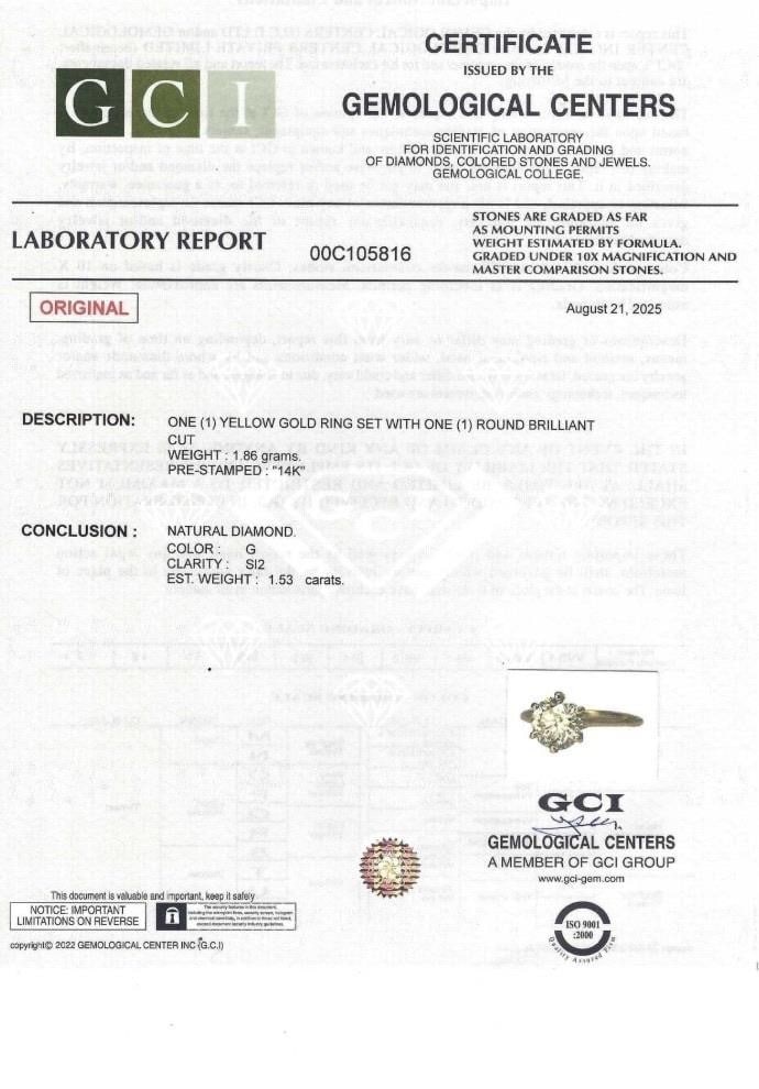 Natural Diamond RIng 1.53ct - 4