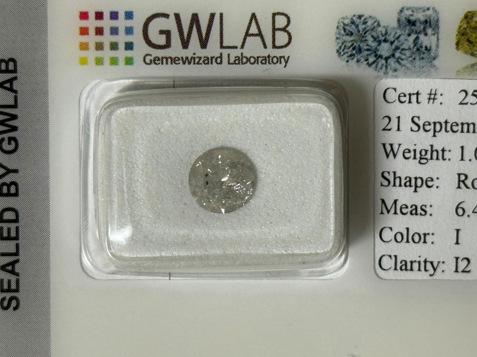 Natural 1.03 ct Round Diamond - 2