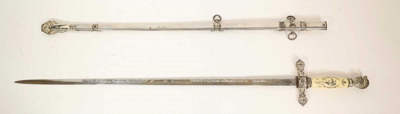 Masonic Knights Templar Fraternal Sword - 4
