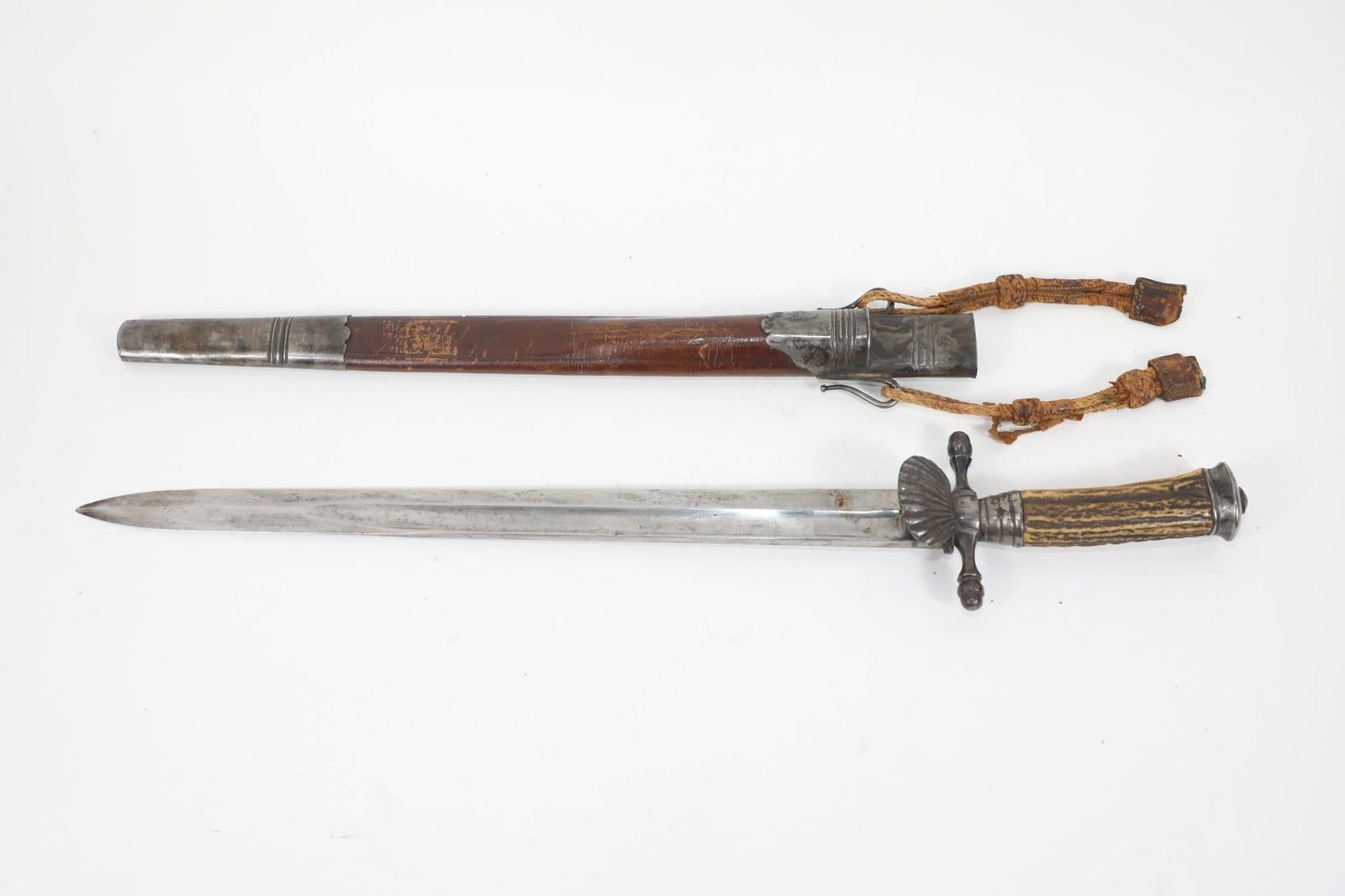 1850 GERMAN HIRSCHFAENGER HUNTING DAGGER - 8