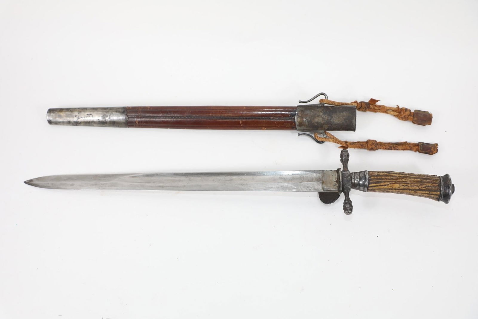 1850 GERMAN HIRSCHFAENGER HUNTING DAGGER - 9