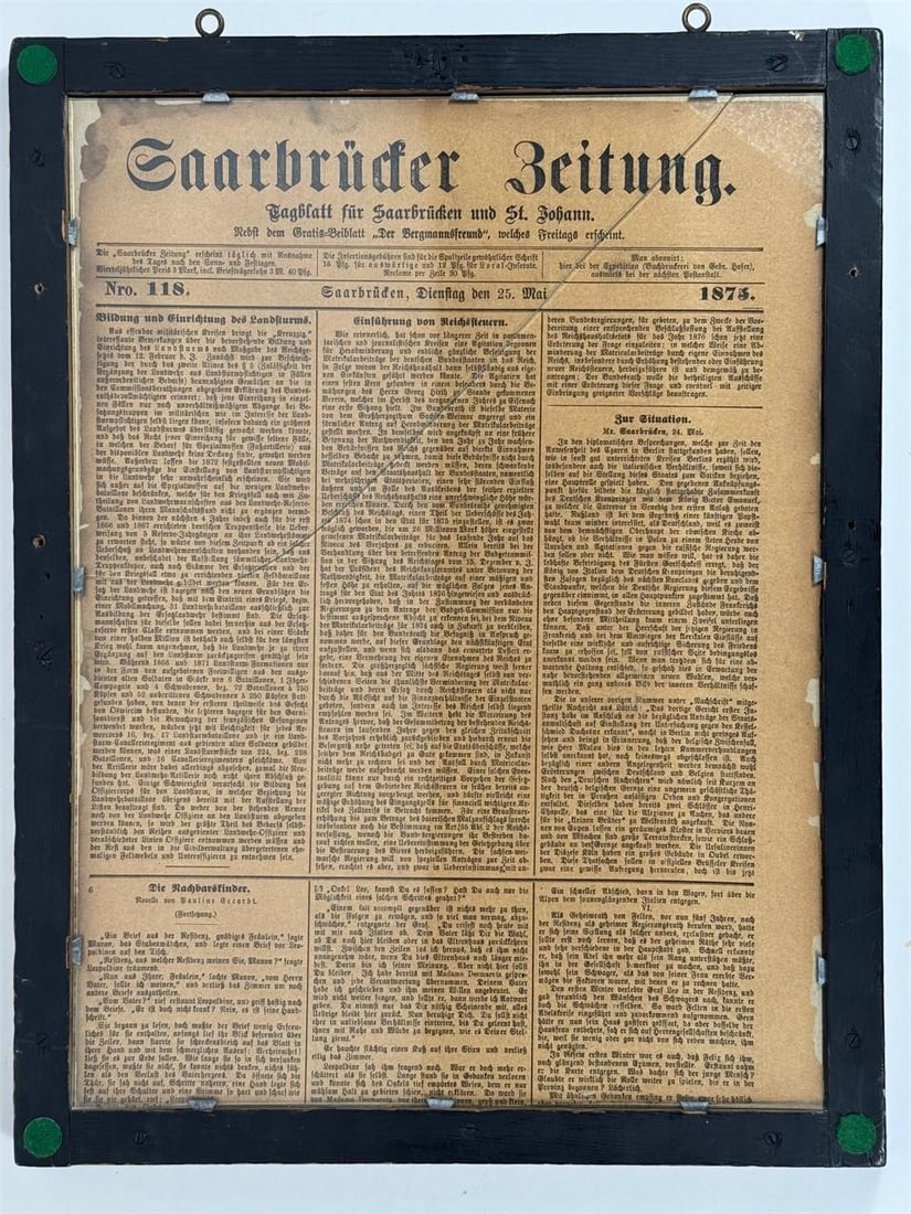 1875 German Prize Shooting Certificate - 3