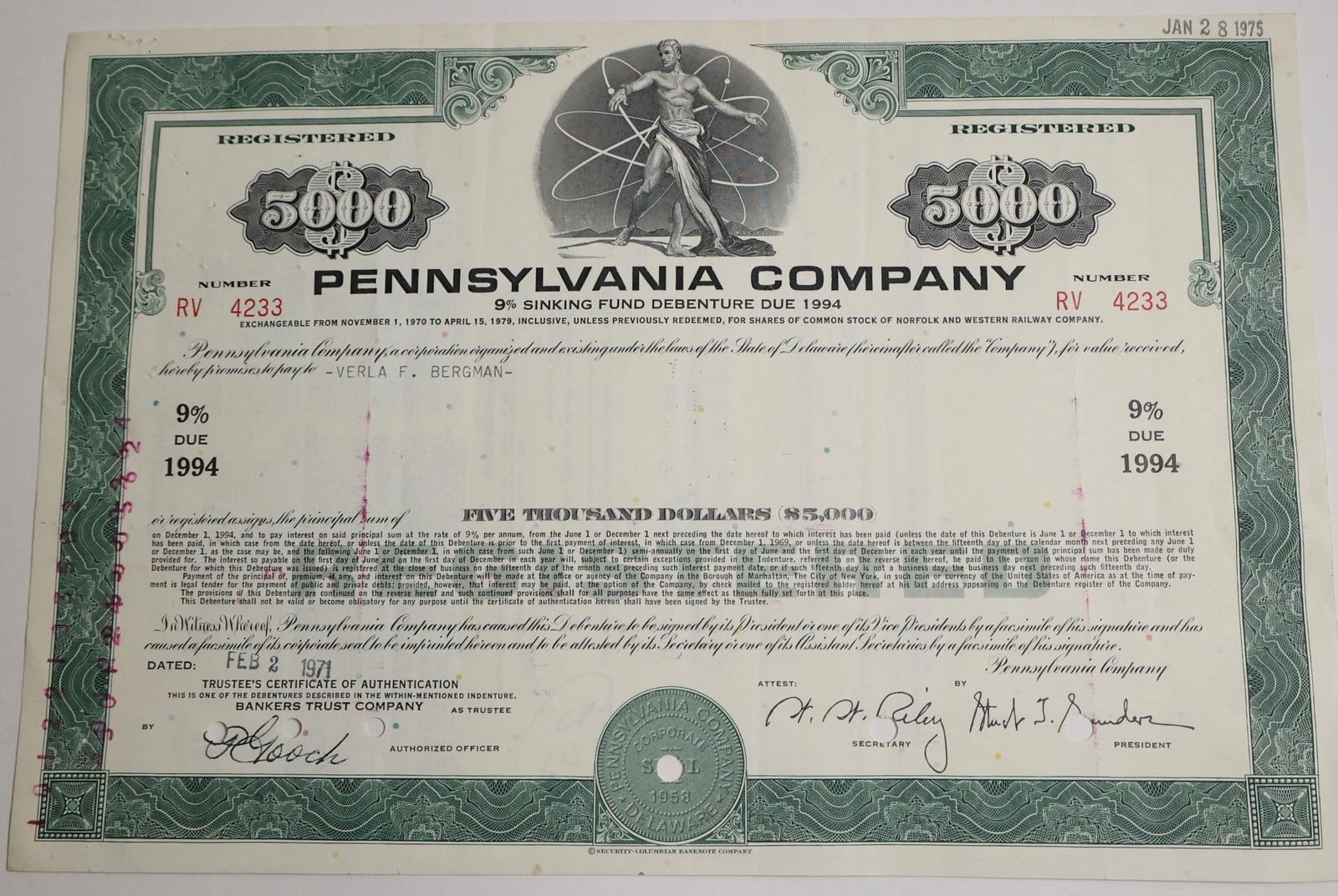 Pennsylvania Company 9% Sinking Fund (1 of 2)