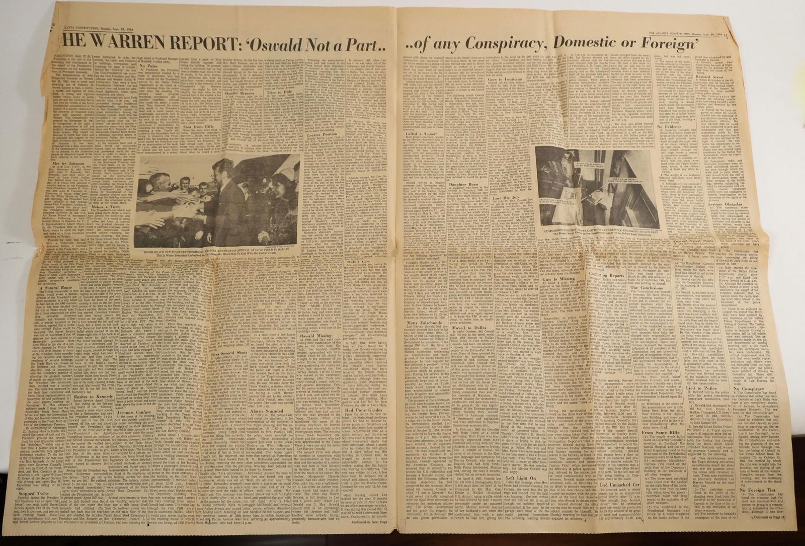 Atlanta Constitution Warren Report 1964 - 2