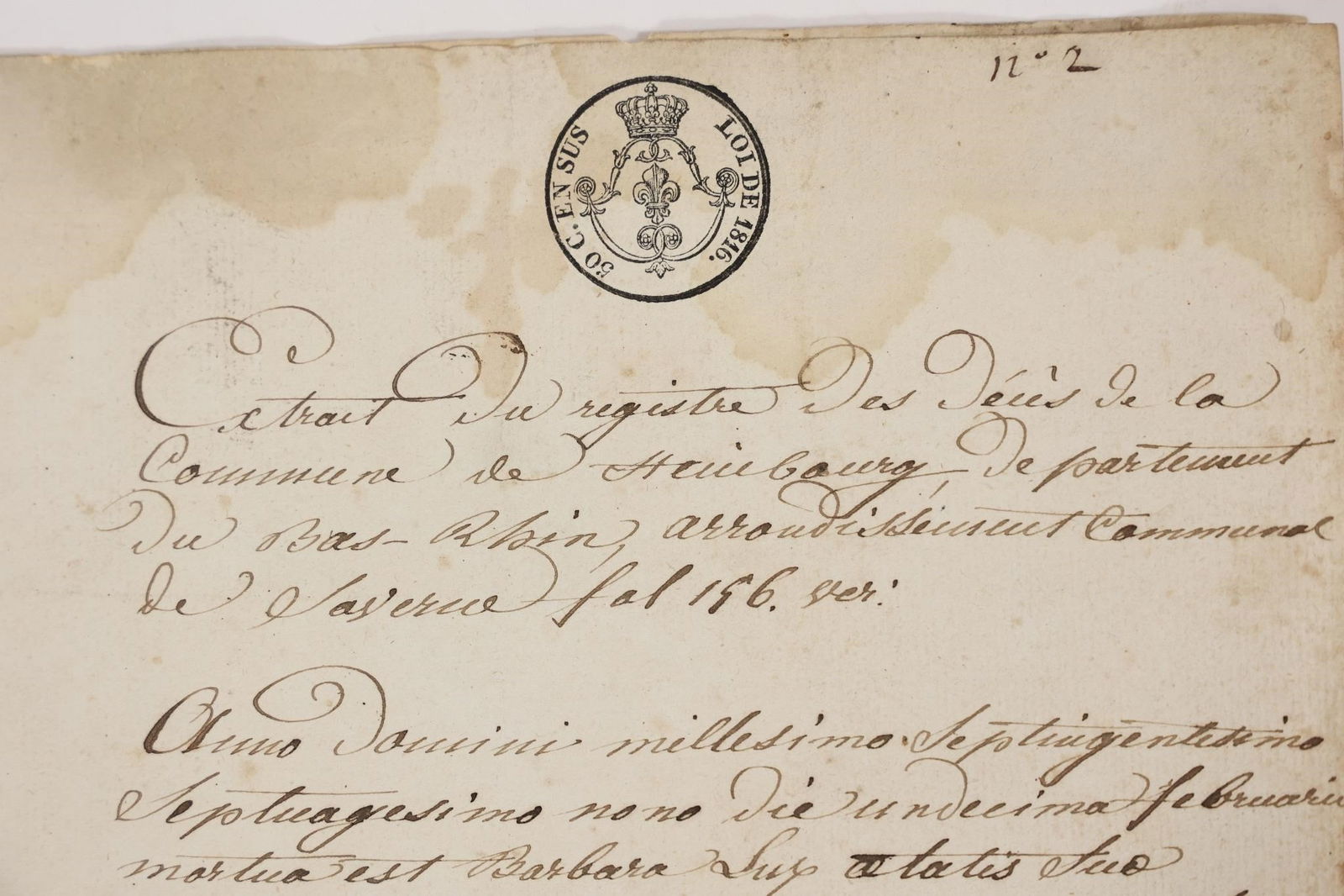 French Manuscript Document with Seals - 4