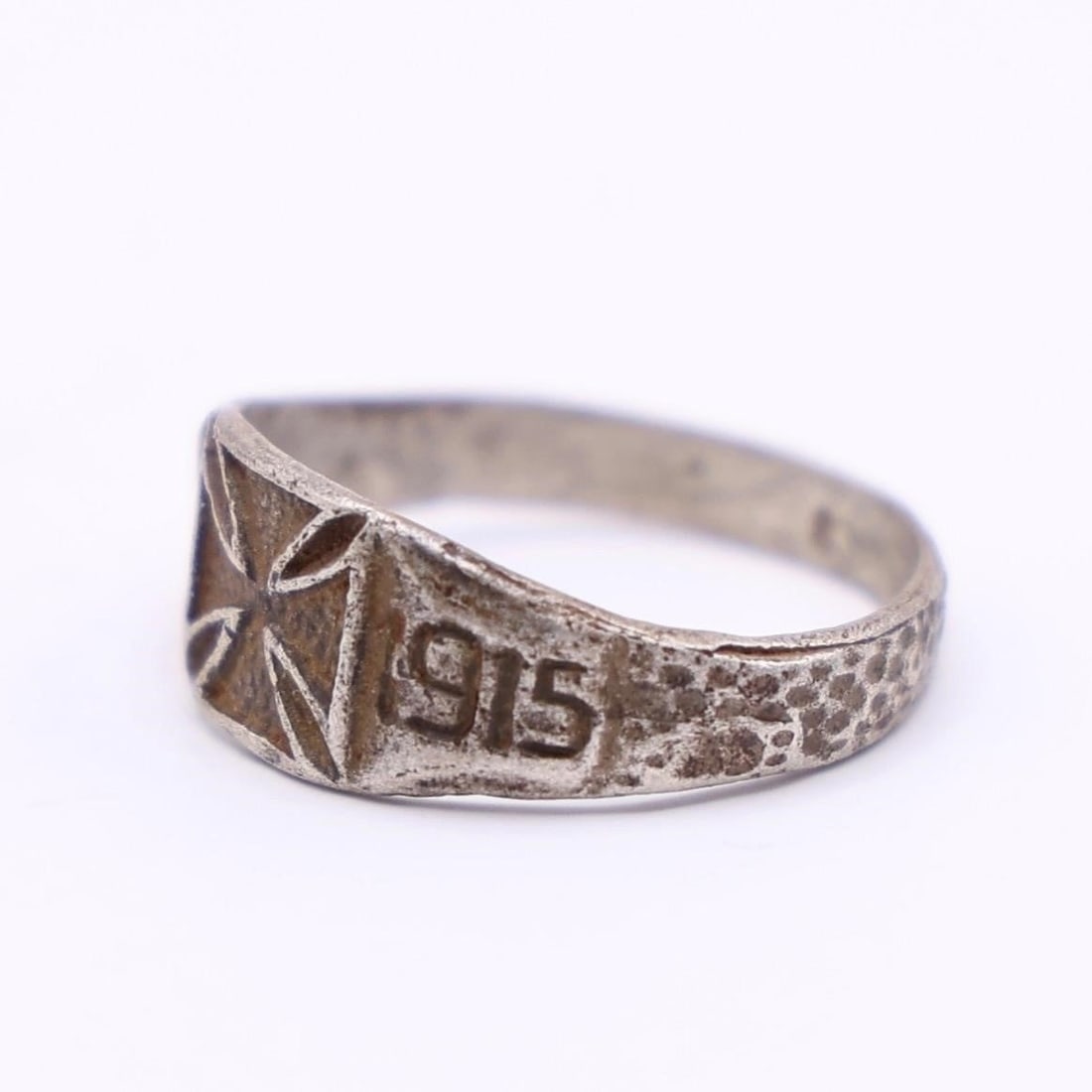 WWI German Silver Ring - 3