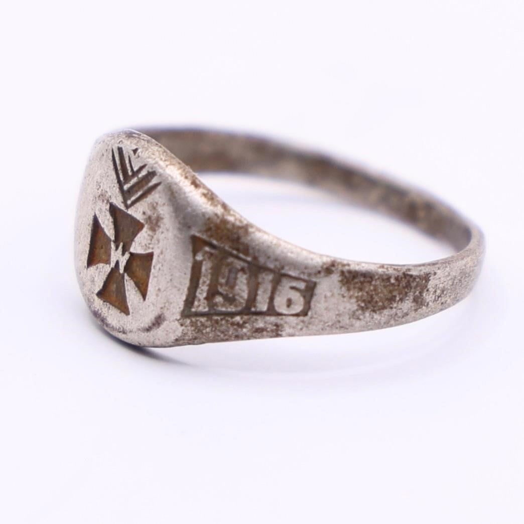 WWI German Silver Ring 1914-1916 - 3