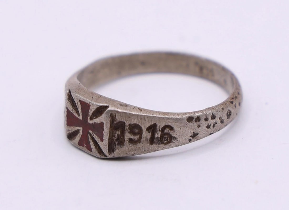 WWI German Silver Ring 1914-1916 - 3