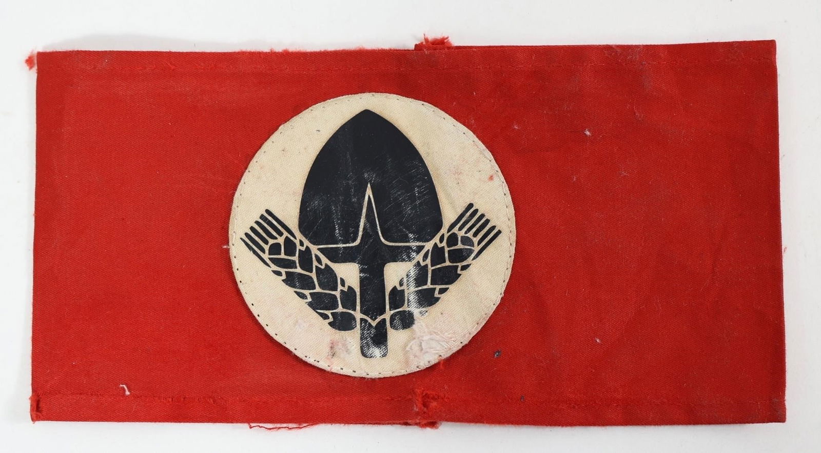 WWII German RAD Reich Labour Service Armband: Vintage collectible armband from the Reich Labour Service (RAD), World War II-era Germany.