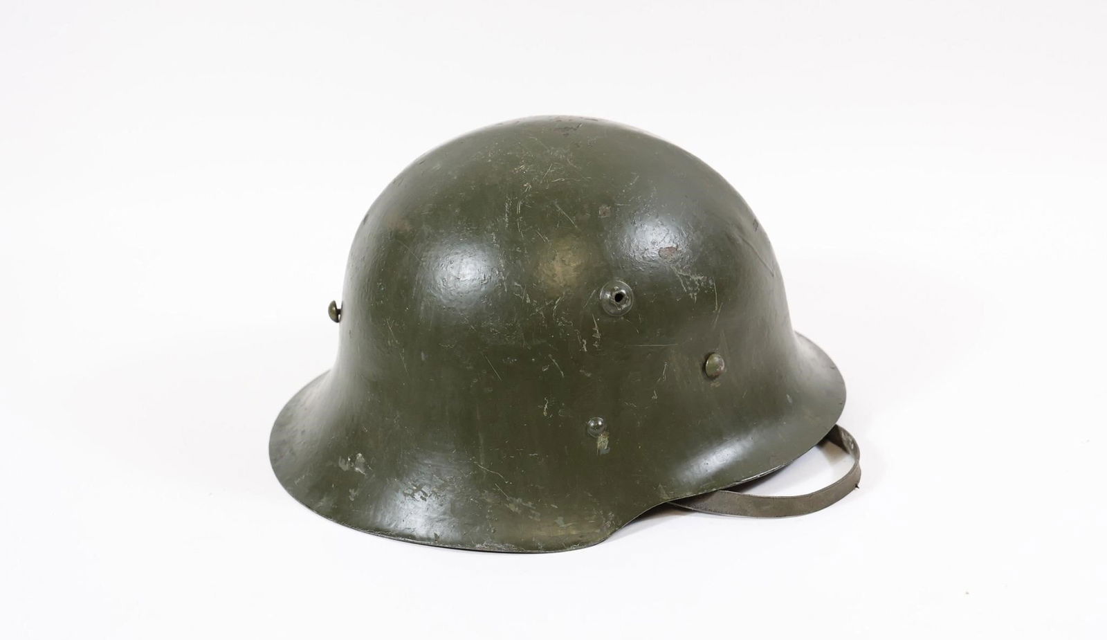WWII Bulgarian M36 Steel Combat Helmet (1 of 4)
