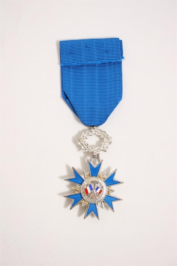 France - Knight of the National Order of Merit: French Knight of the National Order of Merit medal in silver and enamel, awarded for distinguished civil or military service.