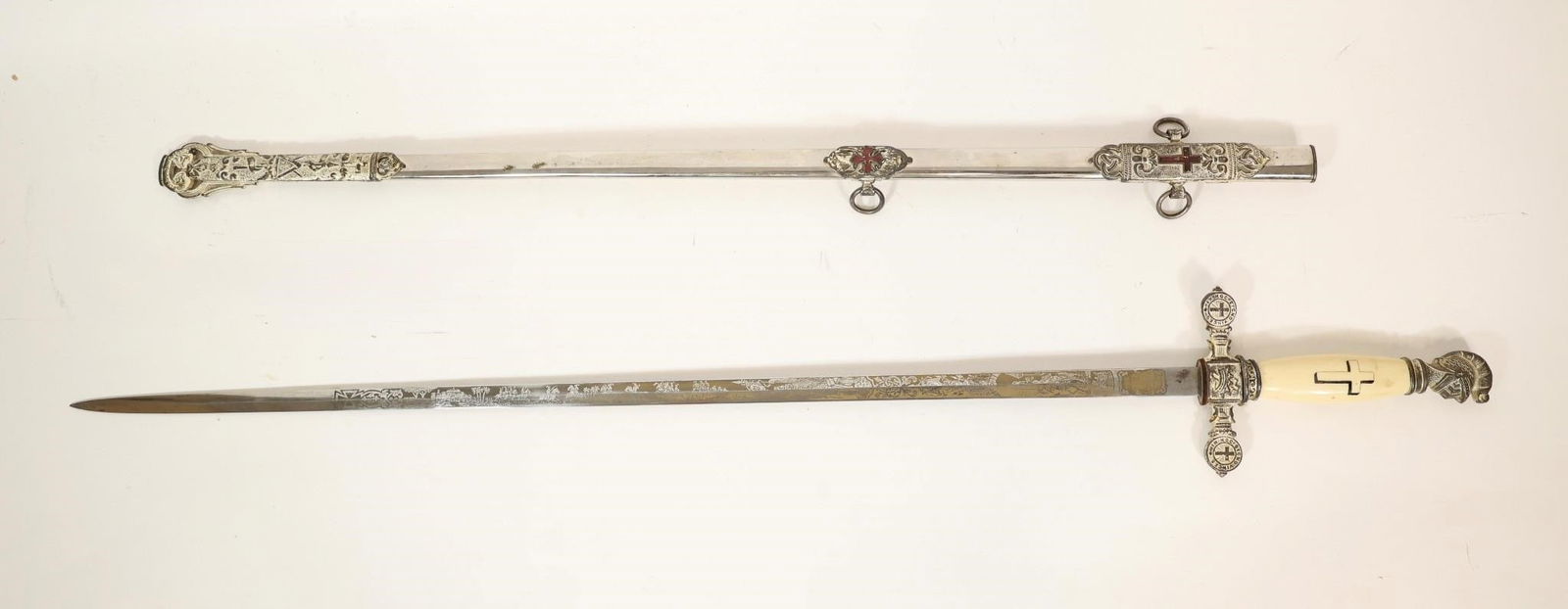 Masonic Knights Templar Fraternal Sword - 2