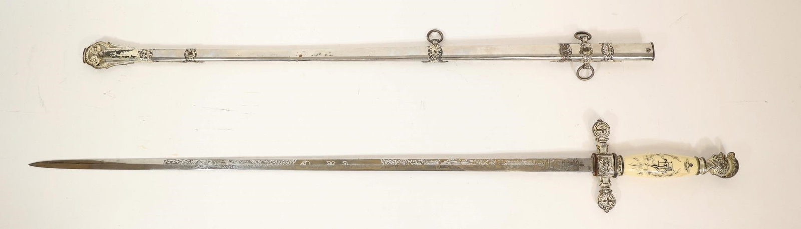 Masonic Knights Templar Fraternal Sword - 4