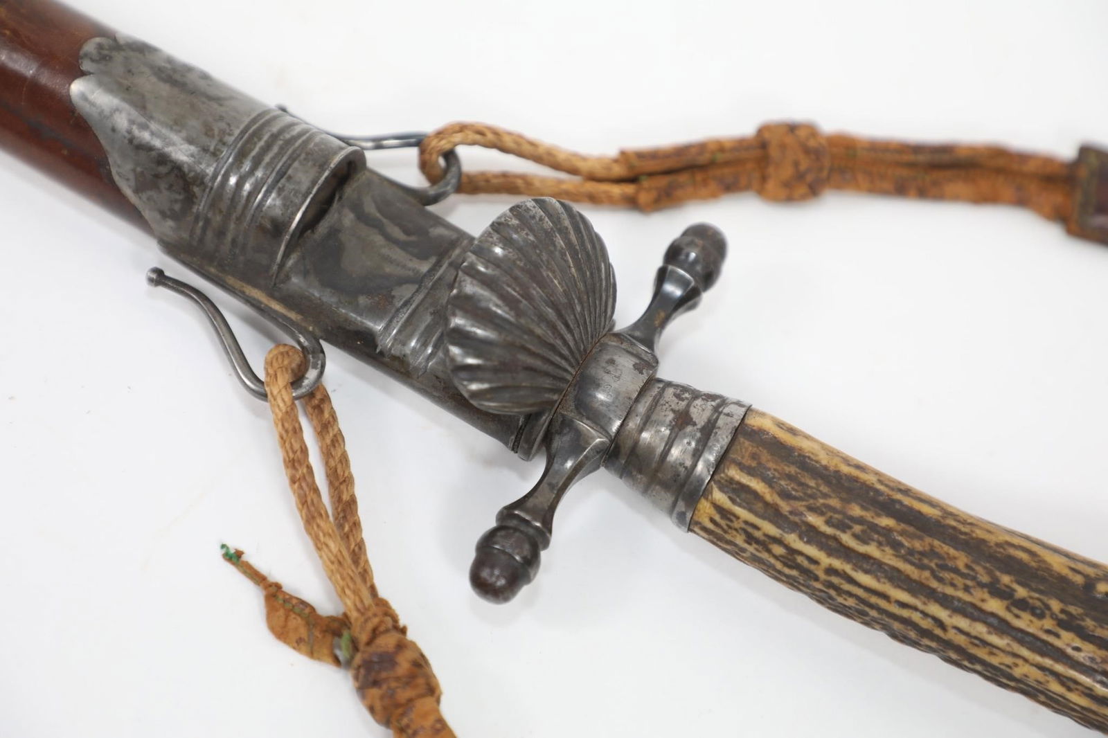 1850 GERMAN HIRSCHFAENGER HUNTING DAGGER - 7