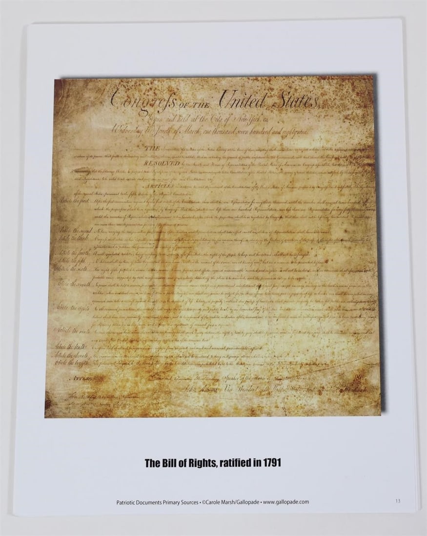 Patriotic Documents: Primary Sources - 3