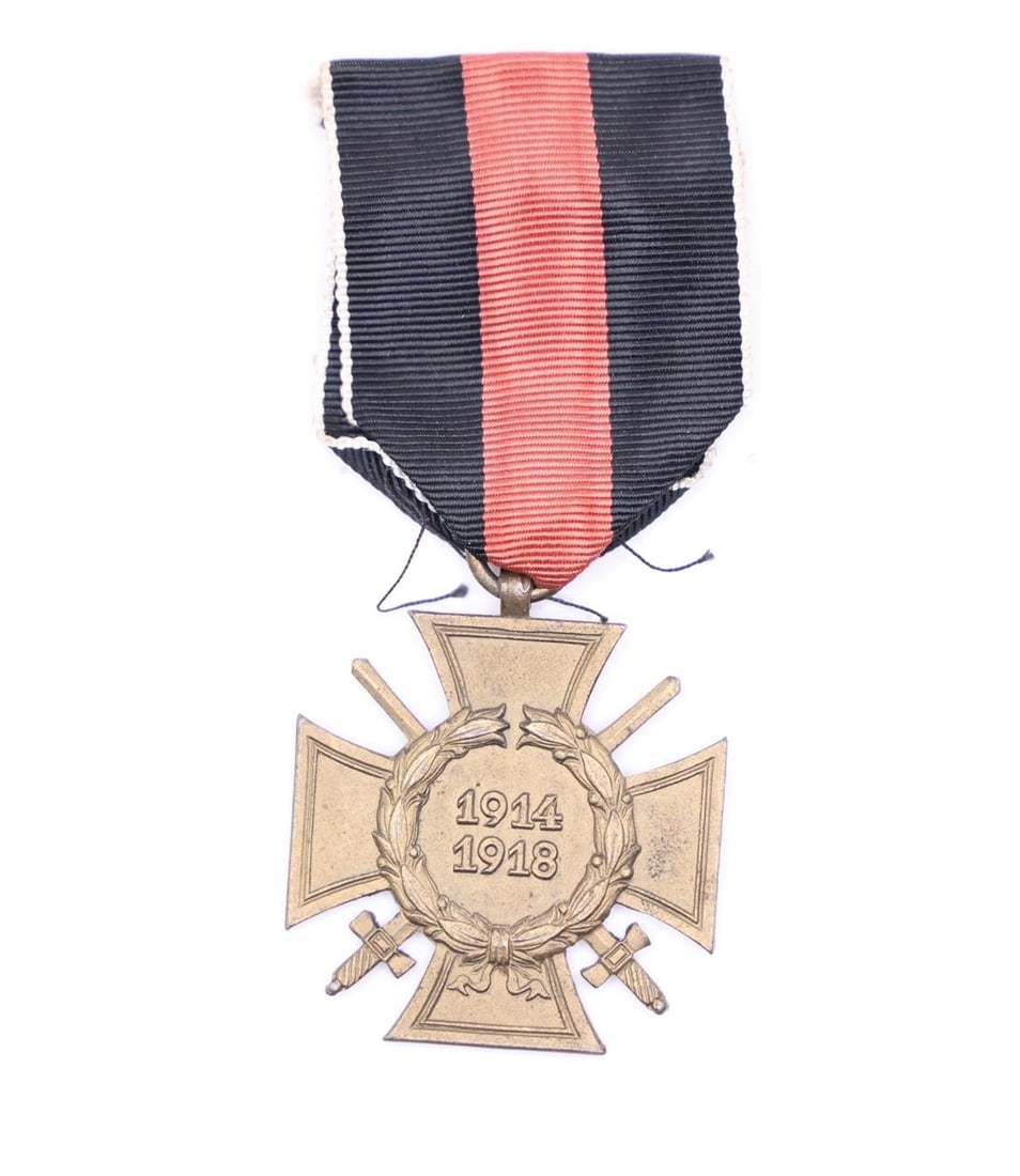 WWl German Cross of Honor 1914 - 1918: Germany - Imperial: Honor Cross 1914-1918 without swords for non-combatants, without maker marks.
