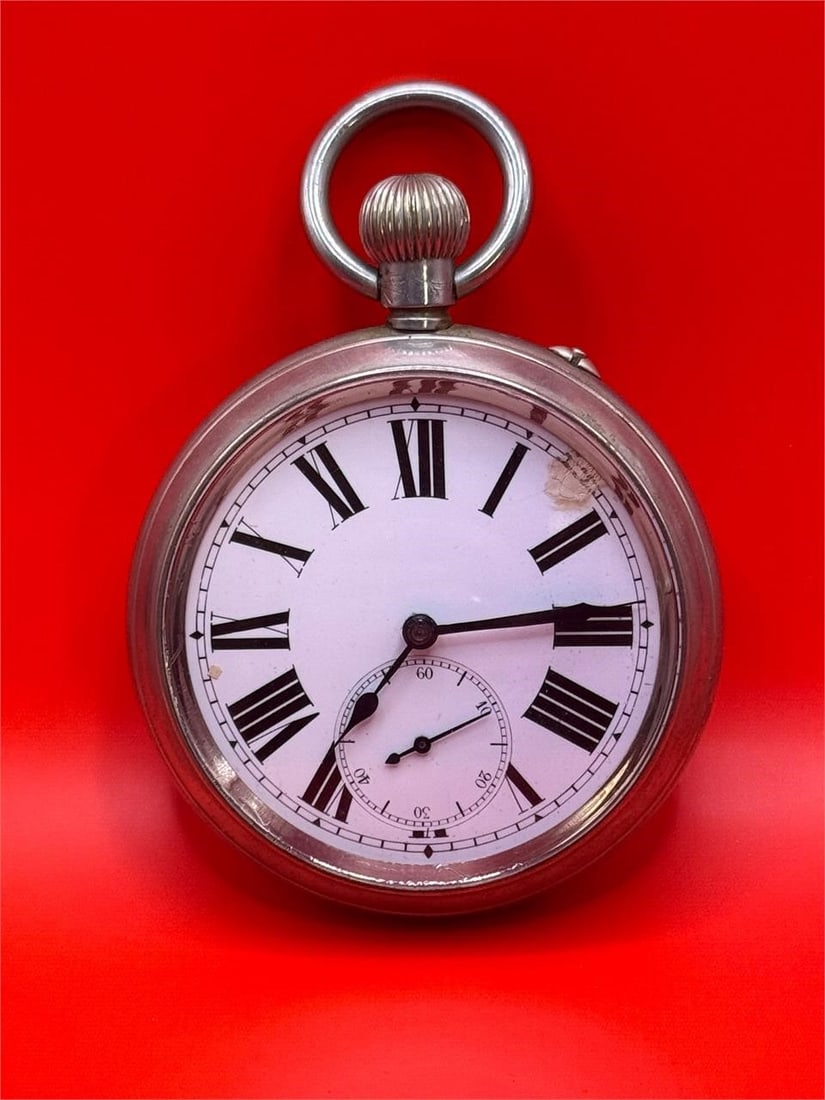 Antique Pavel Bure Pocket Watch The End Of 19th C.: Dimensions: 2 ¾ in x 4in x in- Russian Imperial Supplier Marking - Roman Numeral DialThis is an antique pocket watch featuring the hallmark of Pavel Bure, known historically as a supplier to