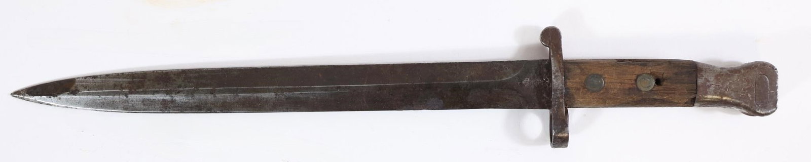 British Military Bayonet: British military bayonet. Shows typical wear from use.Approx. OL: 17"BL: 12"