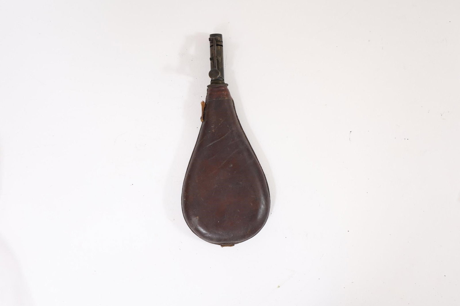 Early Brass Powder Flasks - 2