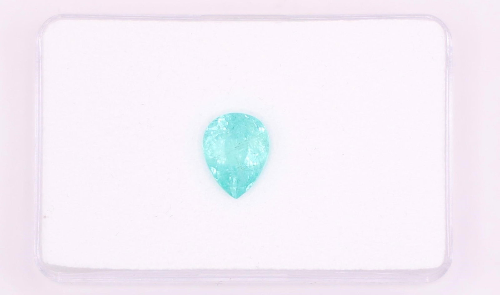 4.38 Ct Paraiba Tourmaline - GIT Certified: Natural Paraiba tourmaline weighing 4.38 carats, featuring a pear shape with attractive bluish green color. Measurements are 11.40 × 8.88 × 7.06 mm.Identified as natural tourmaline, variety