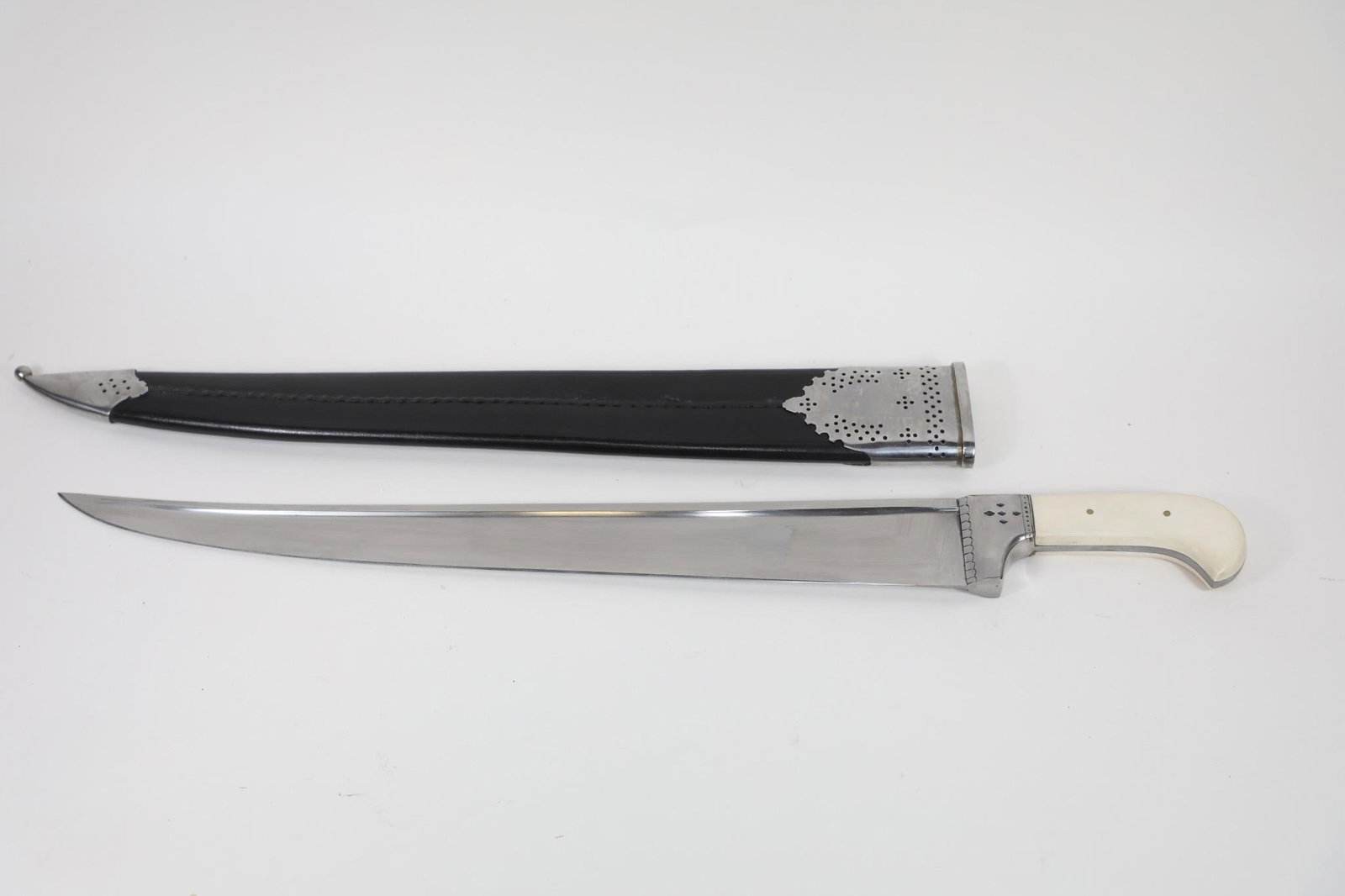 Cold Steel Khyber Sword: The Cold Steel® Khyber Sword is a modern interpretation of a historic tribal weapon from the Khyber Pass region. Featuring an approximately 20" blade forged from durable AISI 1080 steel, it offers