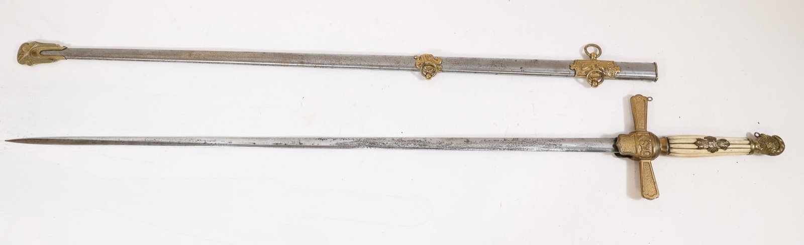 Civil War Militia Saber Sword - Knightshead: Civil War Militia Saber Sword - Knightshead