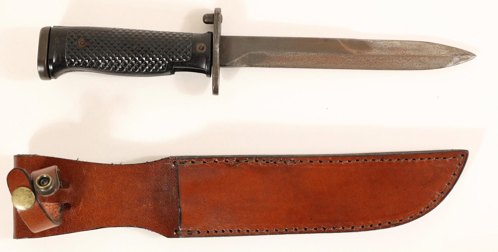 US M7 Bayonet Vietnam Era w/ Leather Sheath (1 of 8)