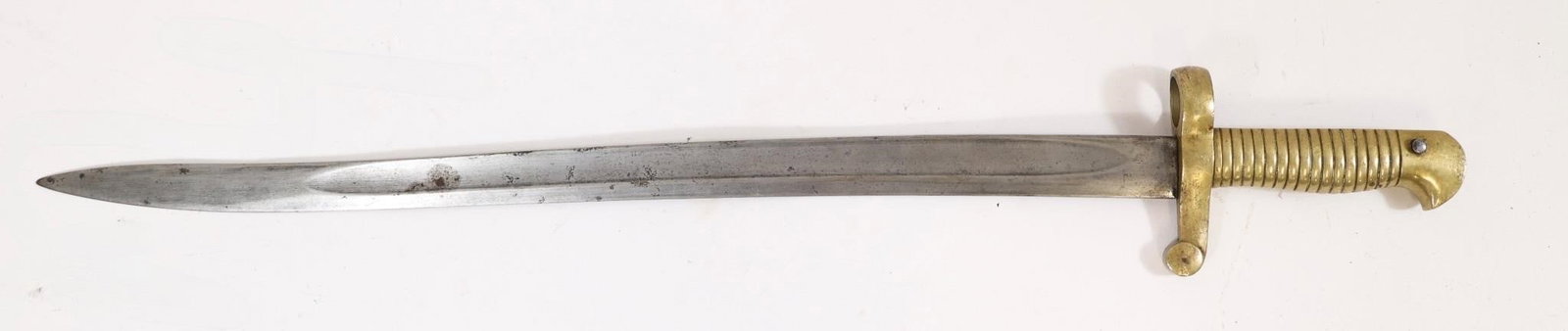 C.W. Mod1863 Remington Zouave Brass Hilted Bayonet: U.S. Civil War Model 1863 Remington Zouave Brass Hilted Bayonet