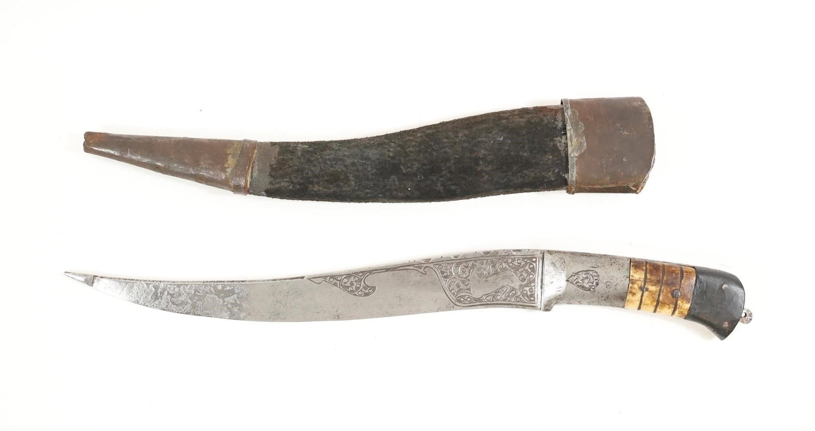 Indo-Persian Zirah Bhonk Dagger Damascened Blade (1 of 8)