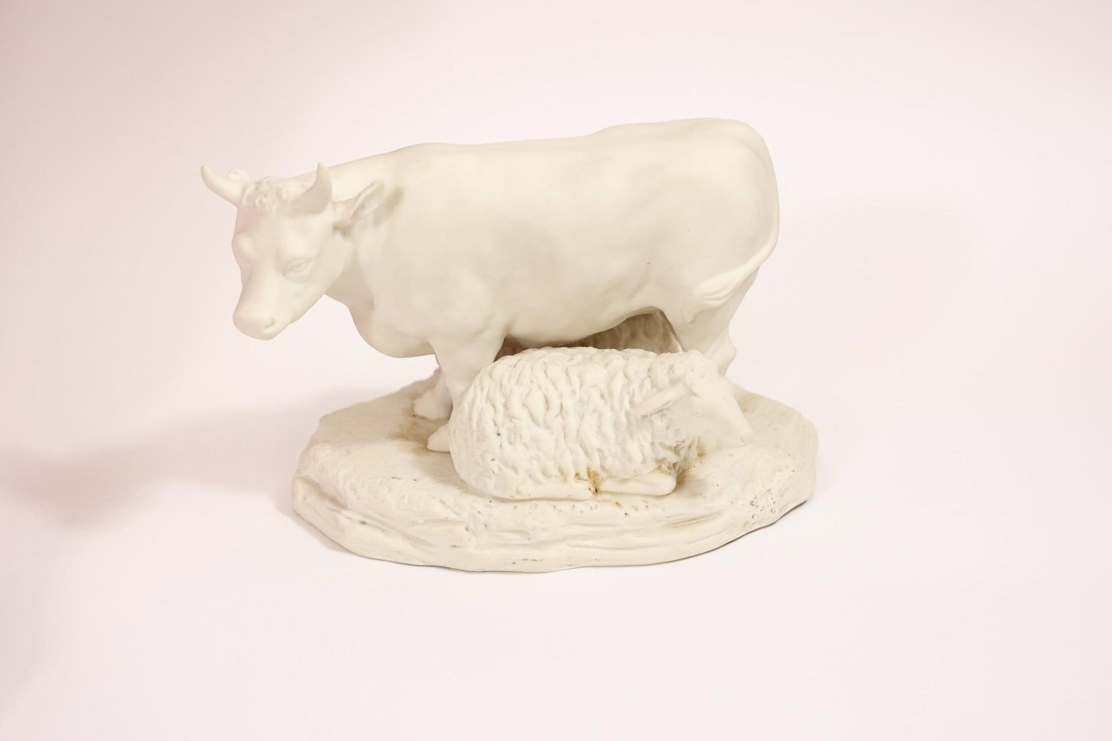 1882 W.H. Goss Parian Porcelain Cow & Sheep (1 of 4)