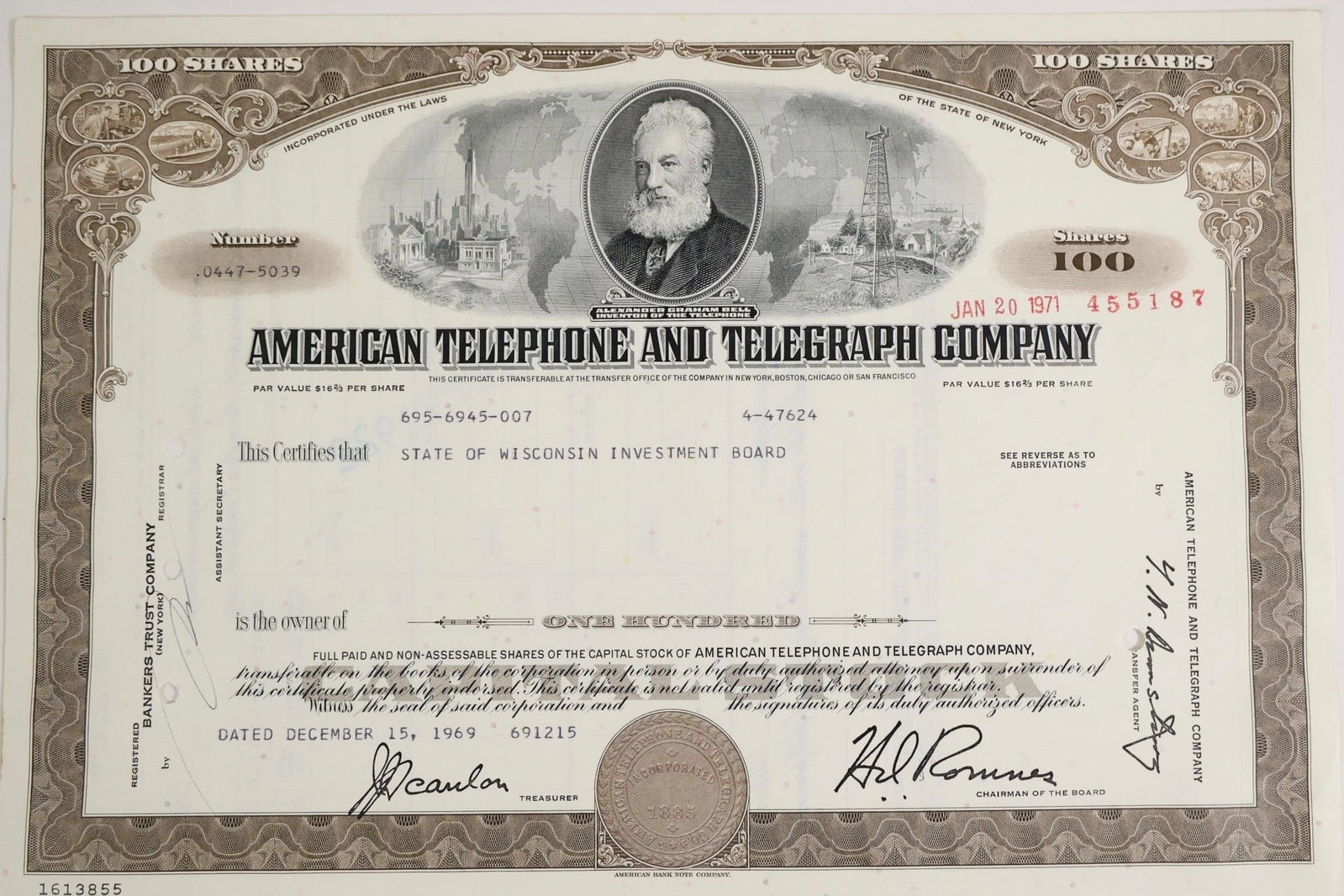 American Telephone and Telegraph Company (1 of 2)