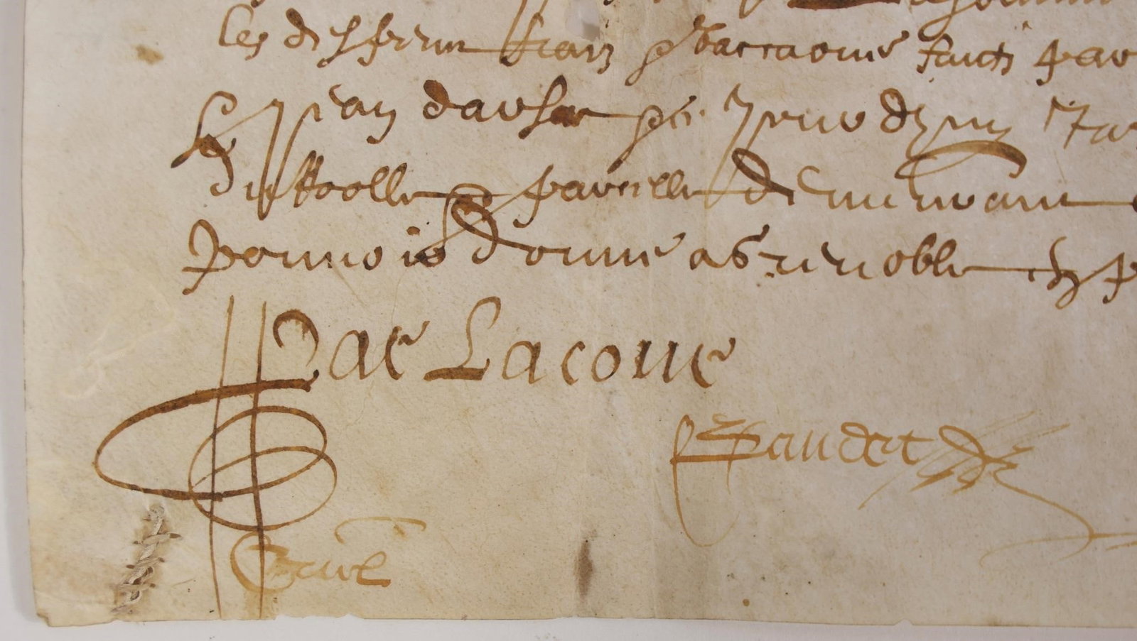 17th C. French Manuscript Document - 3