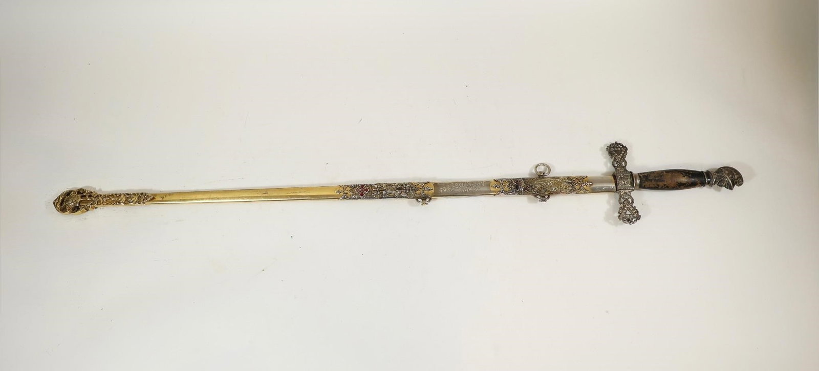 Masonic Knights Templar Sword w/ Scabbard (1 of 10)