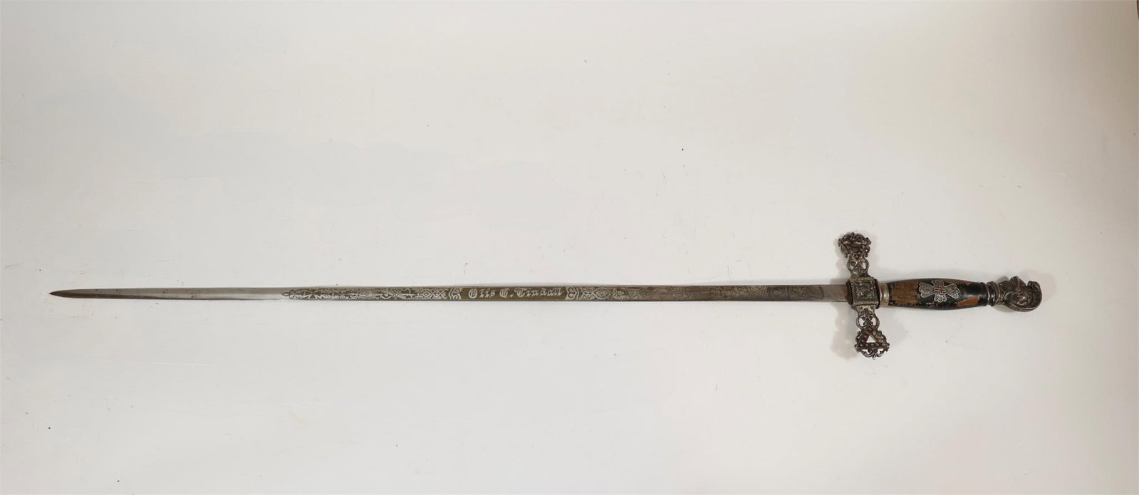 Masonic Knights Templar Sword w/ Scabbard - 5