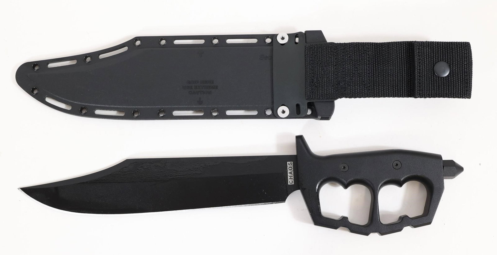 Cold Steel Chaos Double Edge 7.5" Fix Blade Knife: This Cold Steel Chaos Double Edge Knife Delivers Rugged Durability And Combat-ready Performance, Designed For Tactical And Self-defense Applications. Featuring A 7.5-inch Sk-5 High Carbon Steel