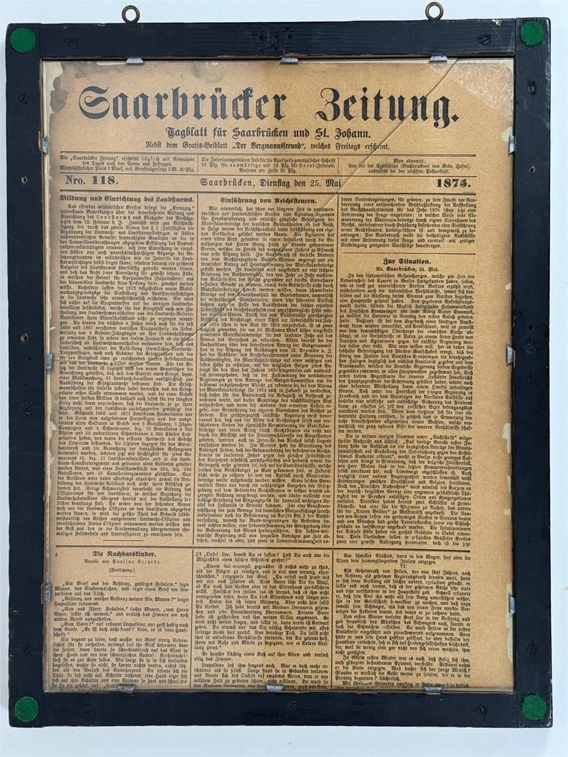1875 German Prize Shooting Certificate - 3