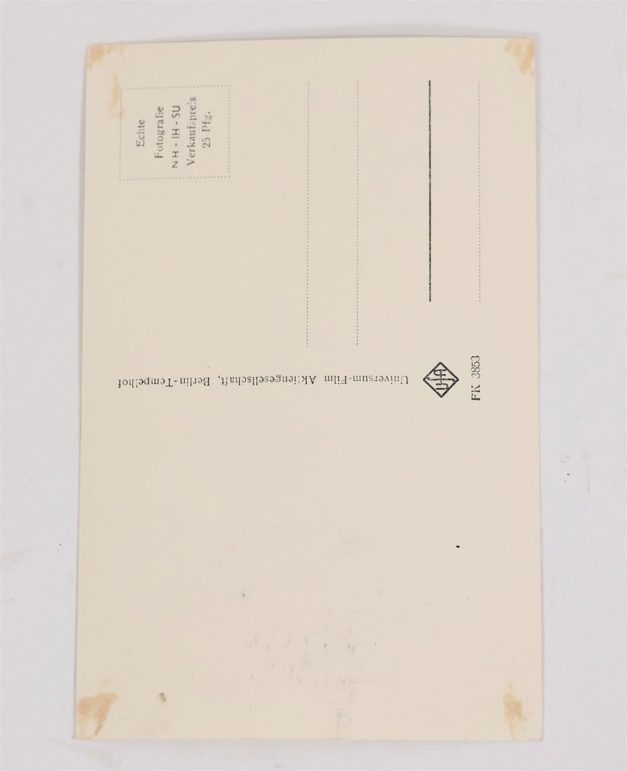 Sophia Loren Signed UFA Postcard - 2