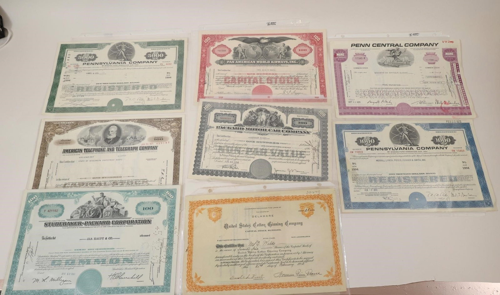 Vintage Stock Certificate Collection (1 of 2)