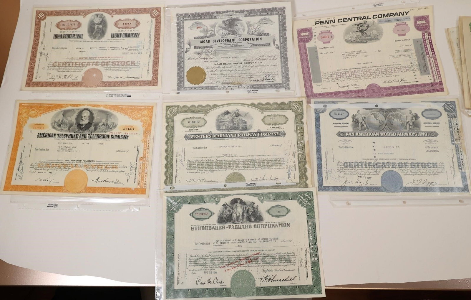 Vintage Stock Certificate Collection (1 of 2)