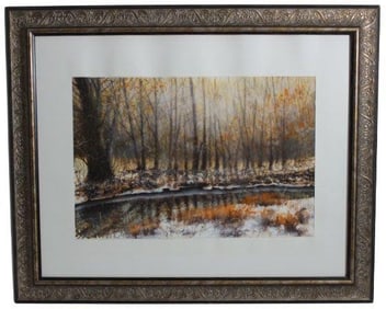 Watercolor Painting (Autumn) by Jamshid Umarov