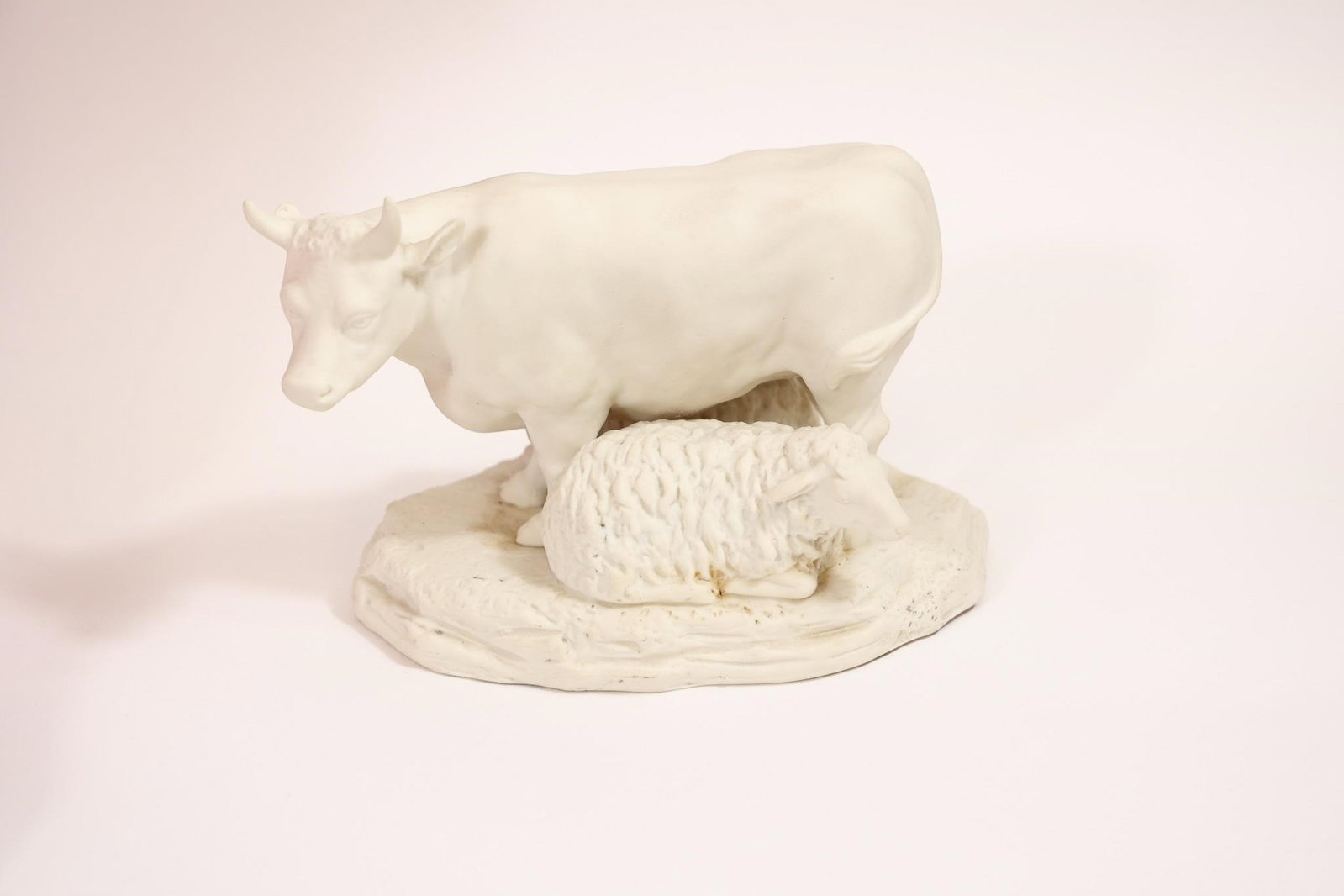 1882 W.H. Goss Parian Porcelain Cow & Sheep (1 of 4)