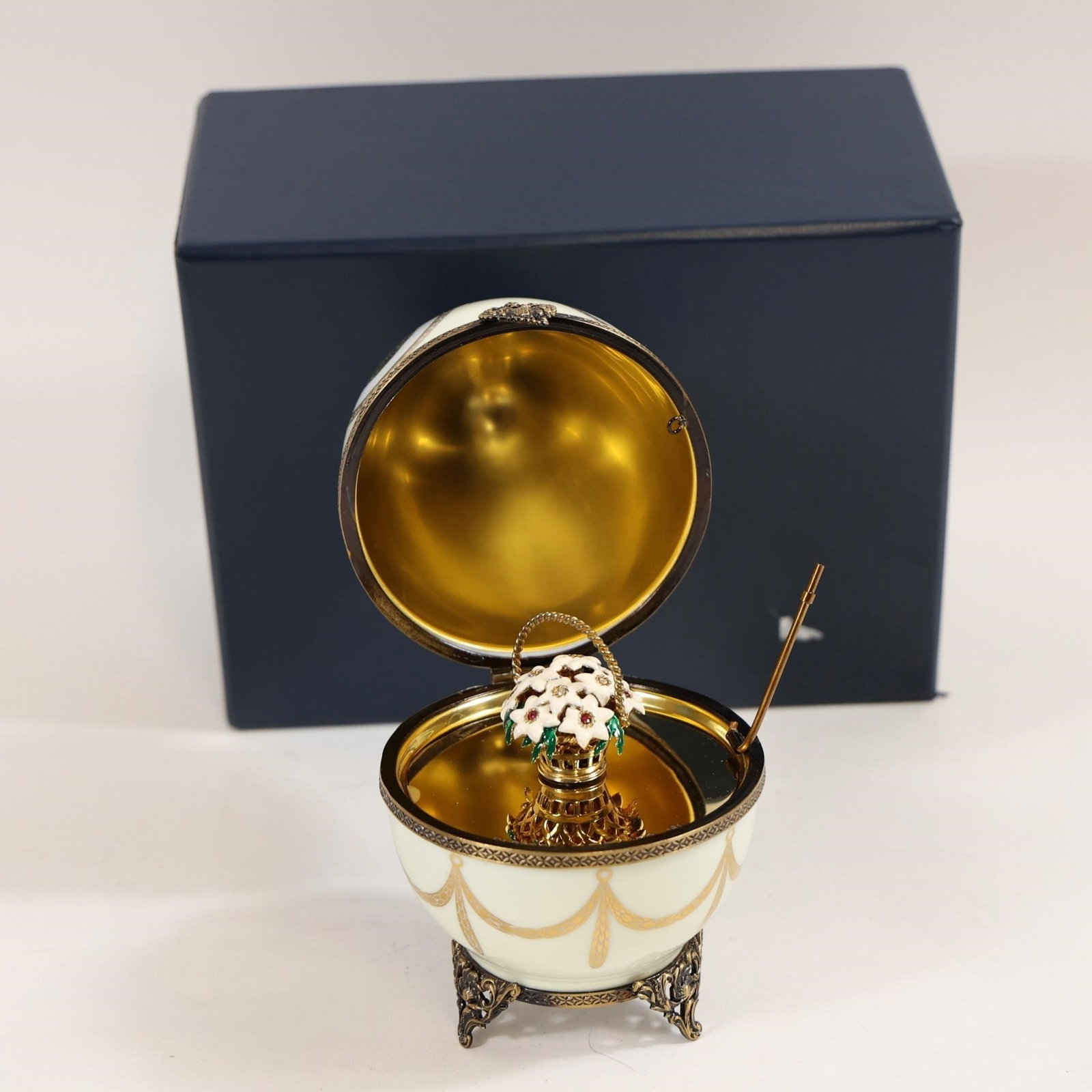 Fabergé Limoges Egg w/ Certificate - 5