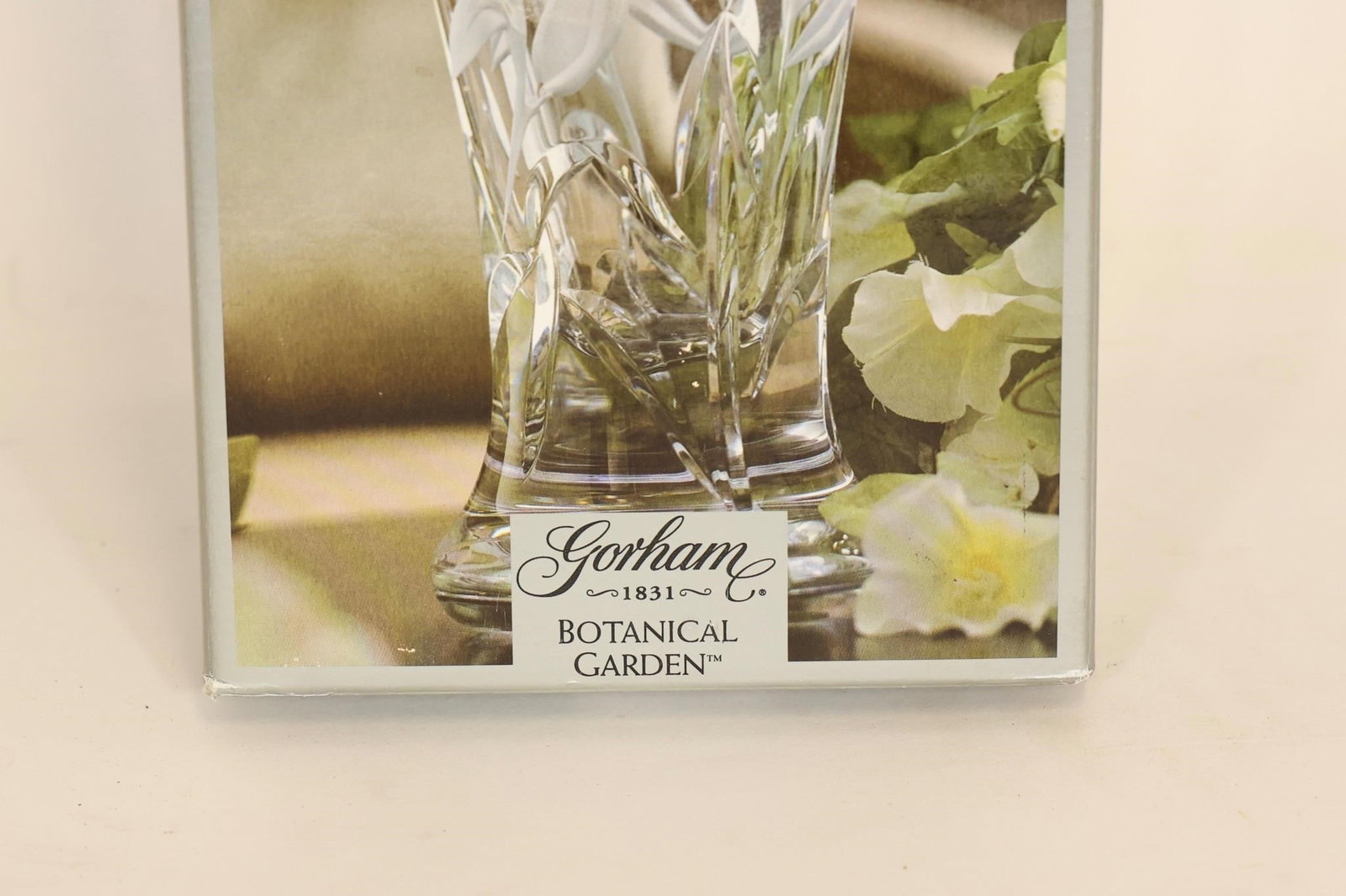 Gorham Tiger Lily Crystal Vase - 3