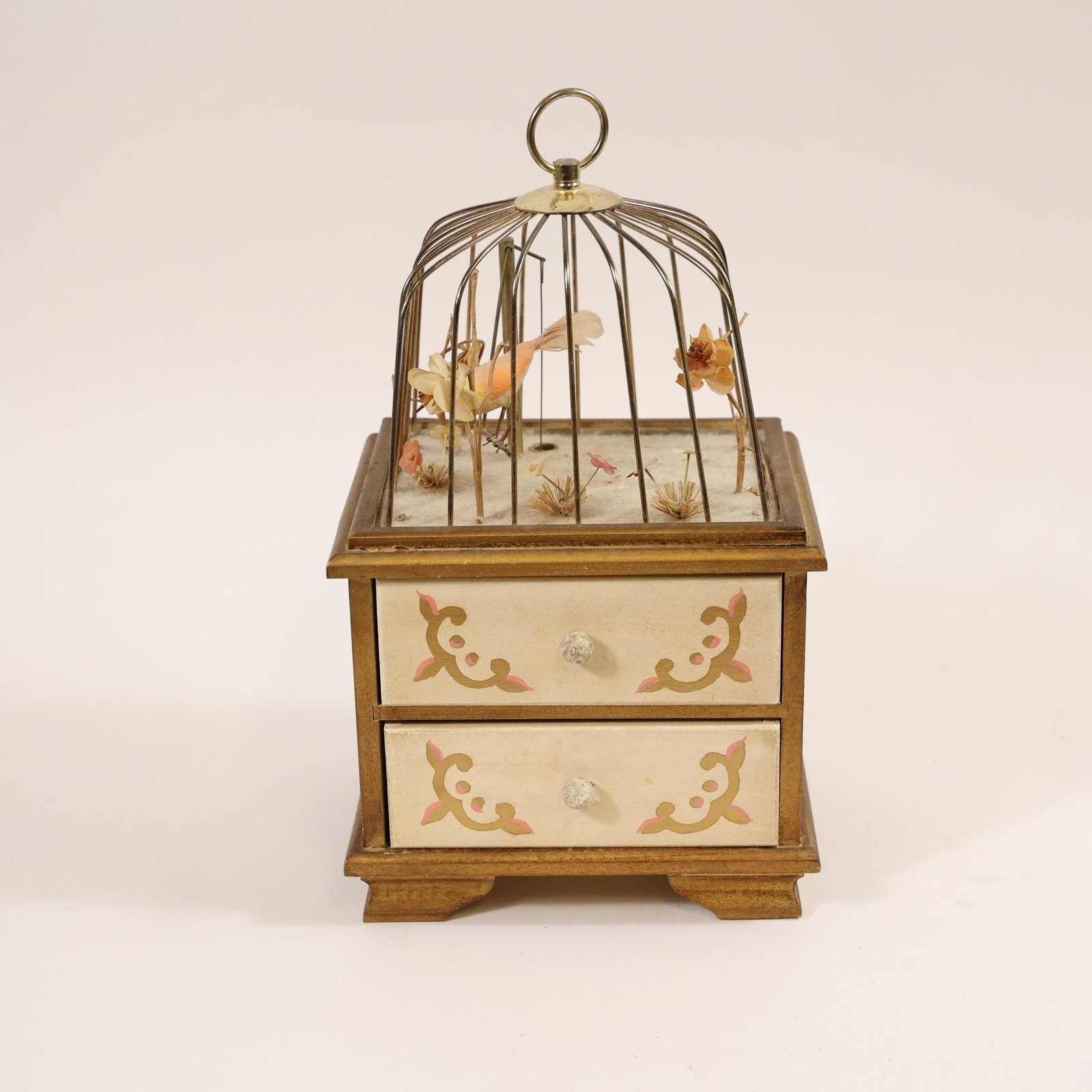 intage Musical Swinging Bird Cage (1 of 3)