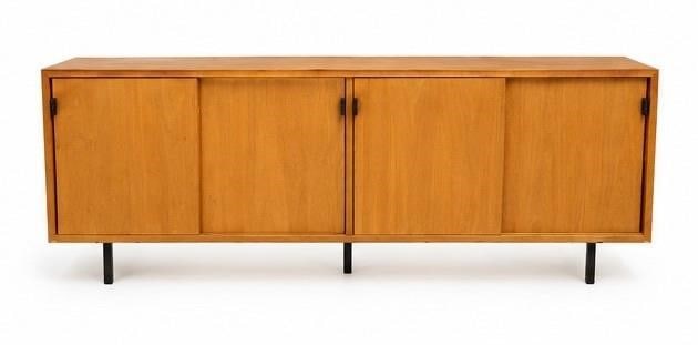 1950s Florence Knoll Associates Oak Credenza (1 of 7)