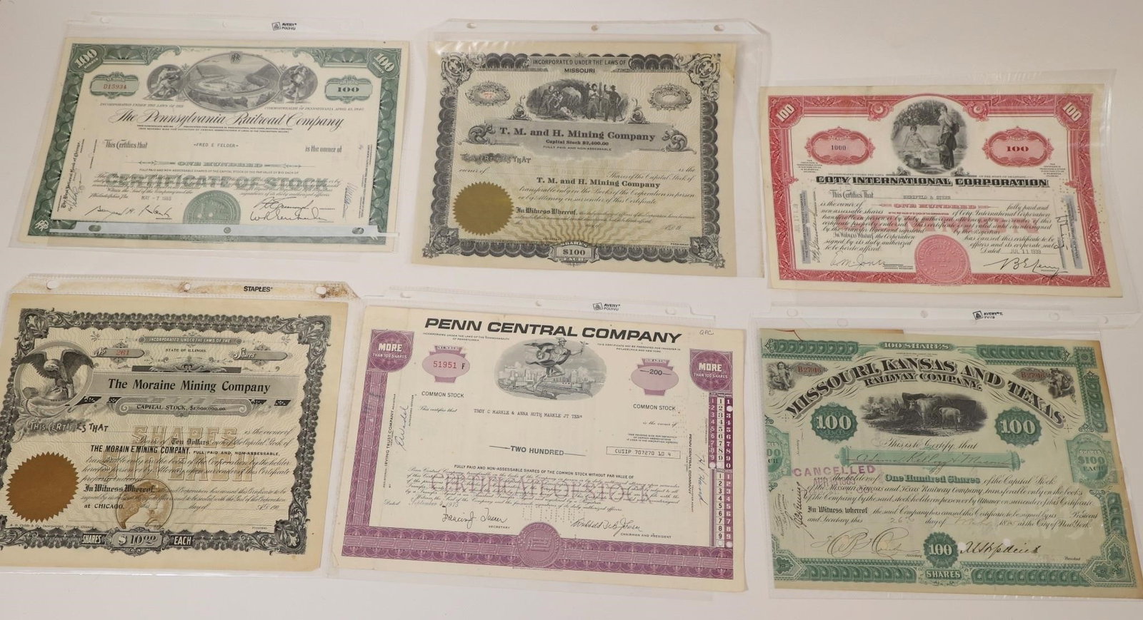 Vintage Stock Certificate Collection (1 of 2)