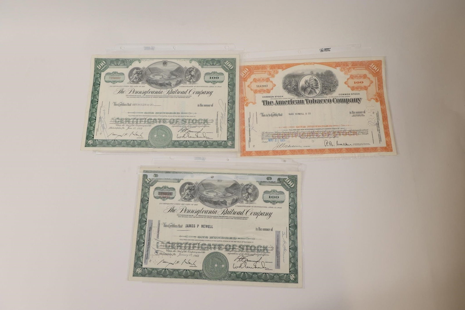 American Tobacco & Railroad Stocks (1 of 2)